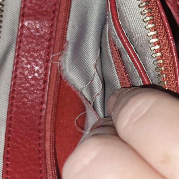 Danier Leather Red Crossbody Bag - Picture 12 of 12